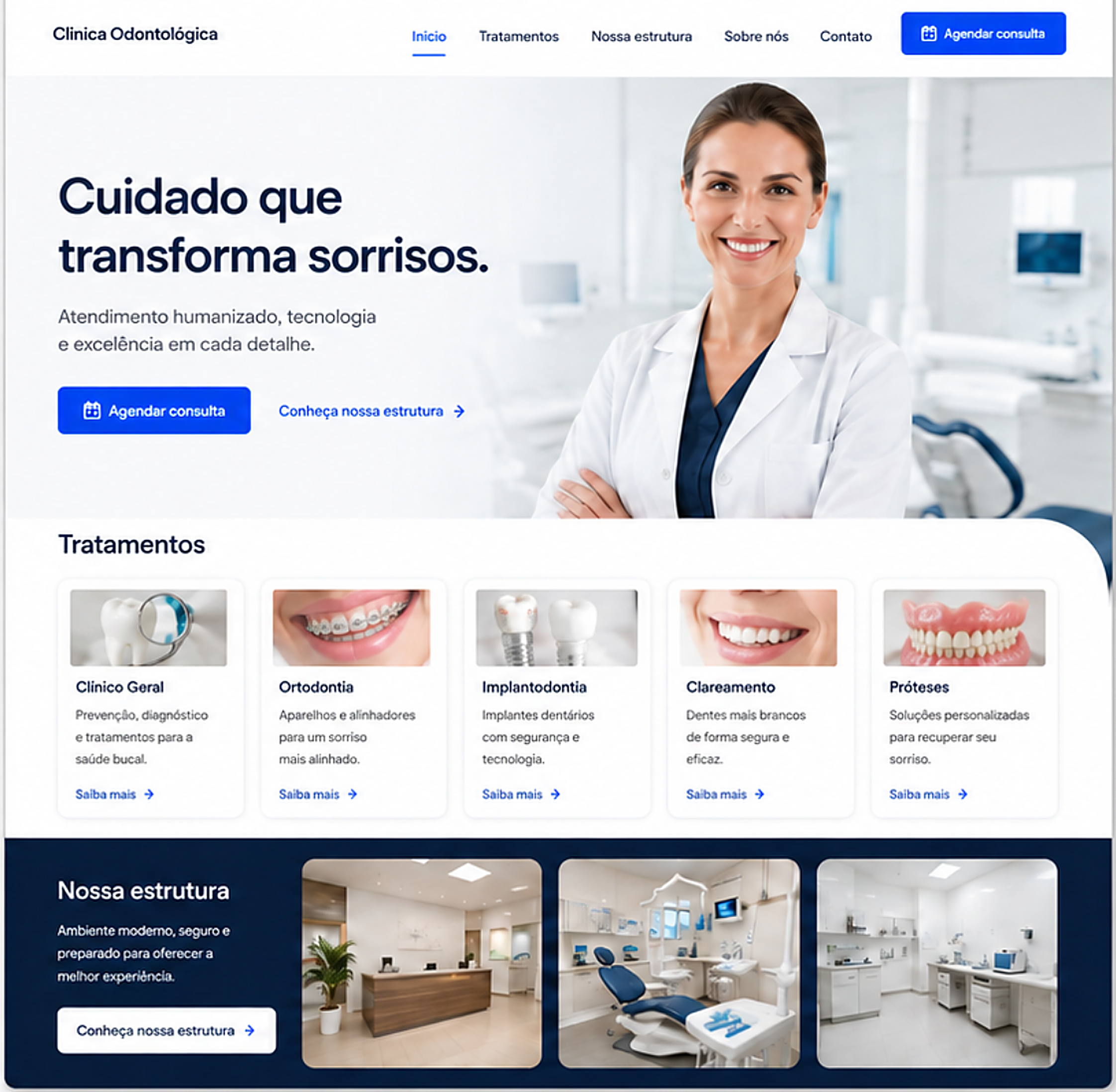 Exemplo real de site feito pela Vello